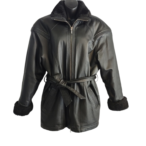 Wilsons Leather Women's Black Genuine Leather Jacket Size S - Picture 1 of 13